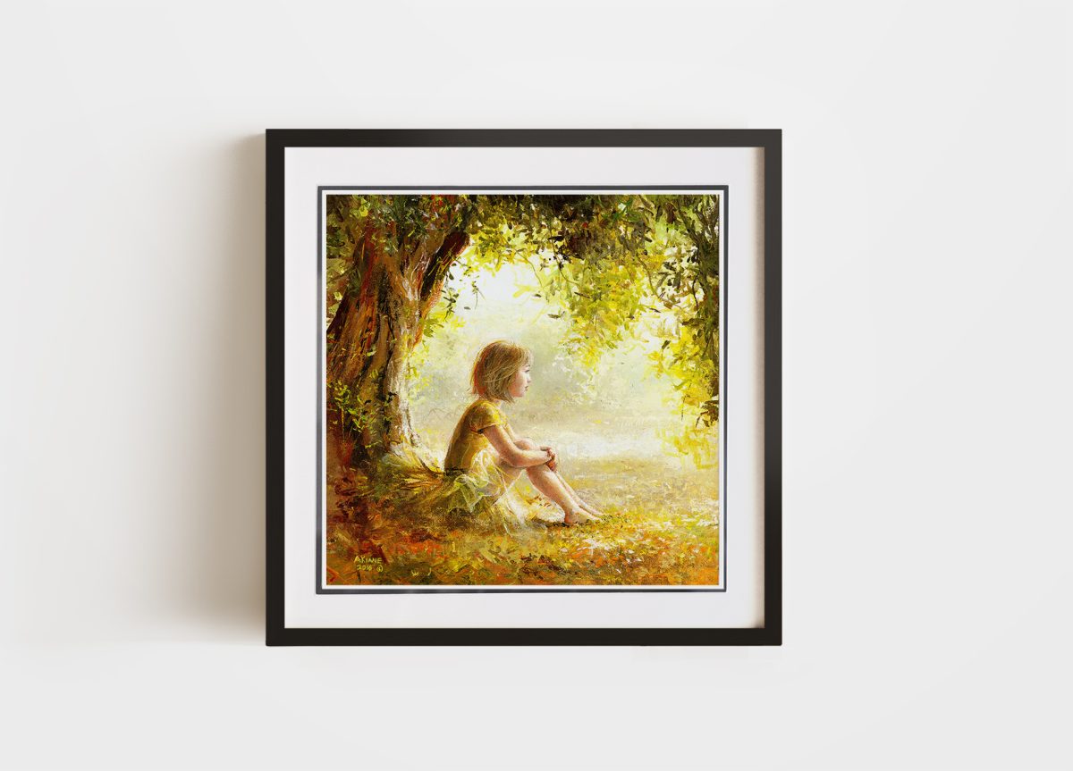 Dancing Dream 8×8 Double Matted & Framed Paper Official Akiane Gallery