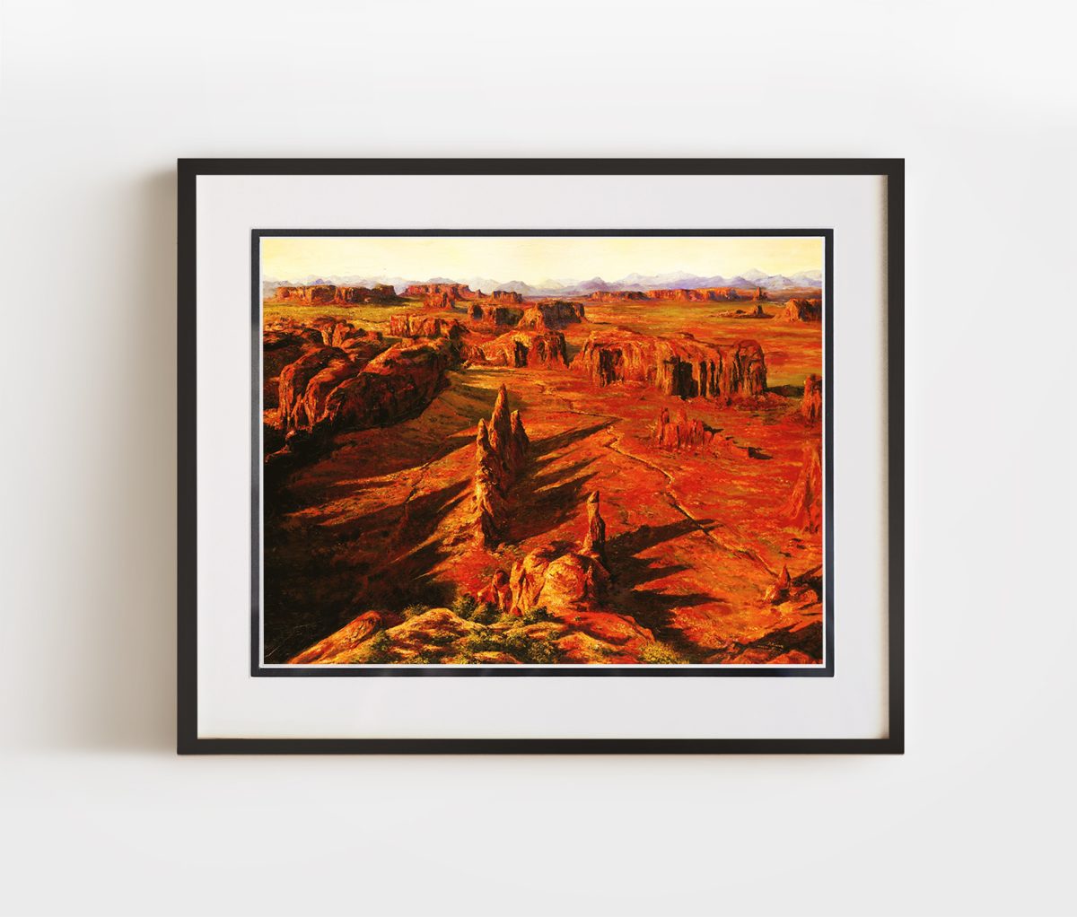 Red Valley | 12.8×16 Double Matted & Framed Paper | Official Akiane Gallery