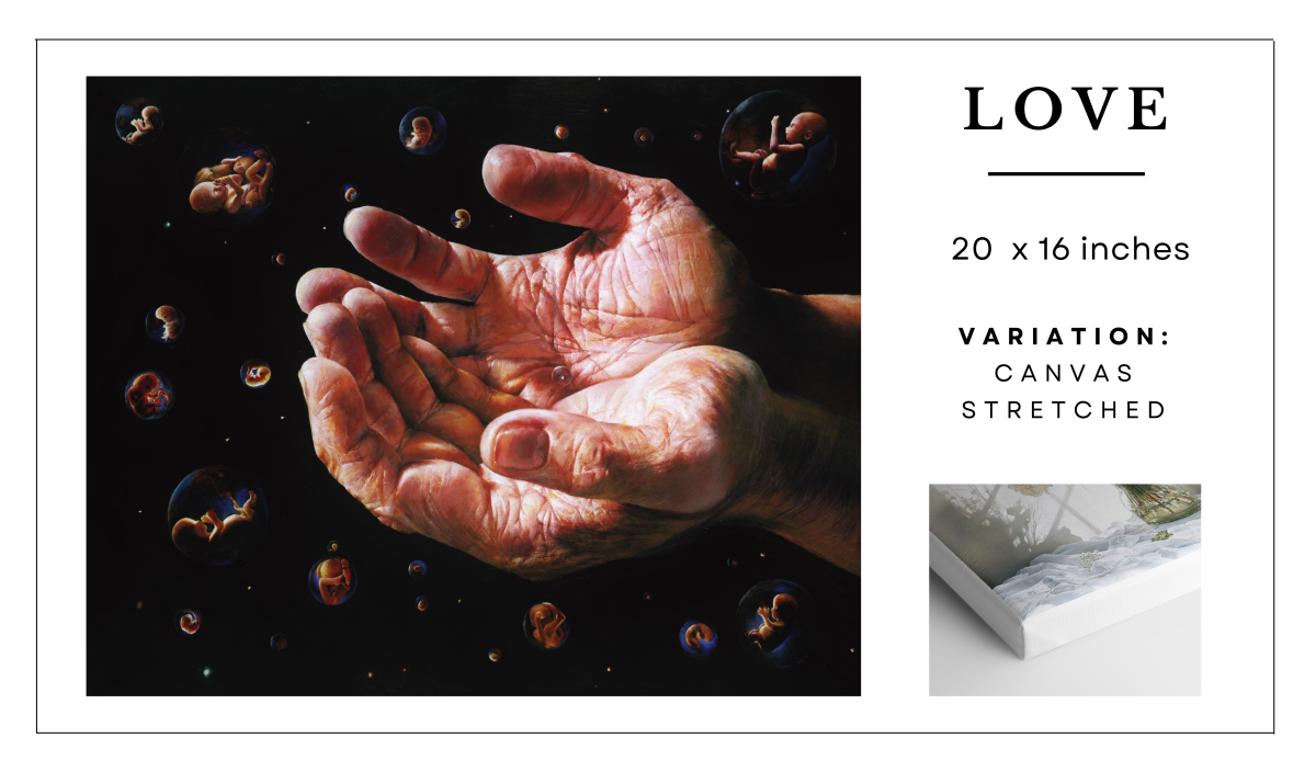 20x16 love canvas stretched | Official Akiane Gallery